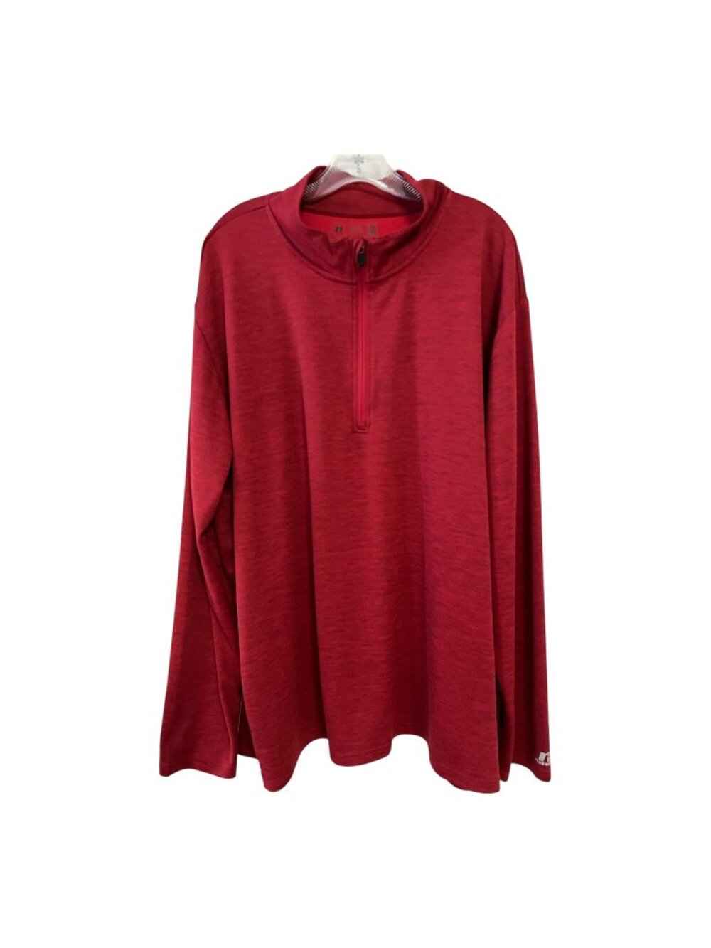 Russell Athletic Dri-Power Red Quarter Zip Pullover 3XL